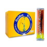 GOLDEN RIVER Charcoal Yellow Large (40mm*12PC)